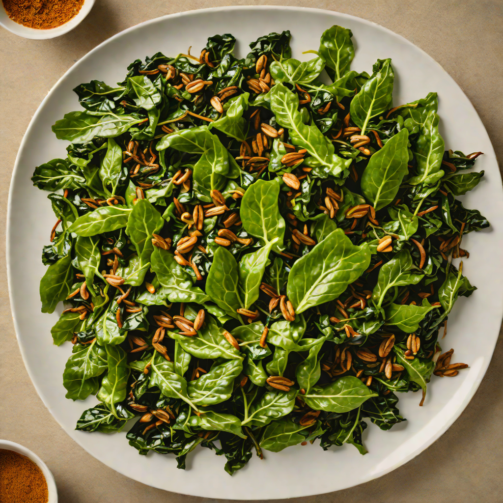 Sautéed Collard Greens with Ethiopian Spices and Garlic