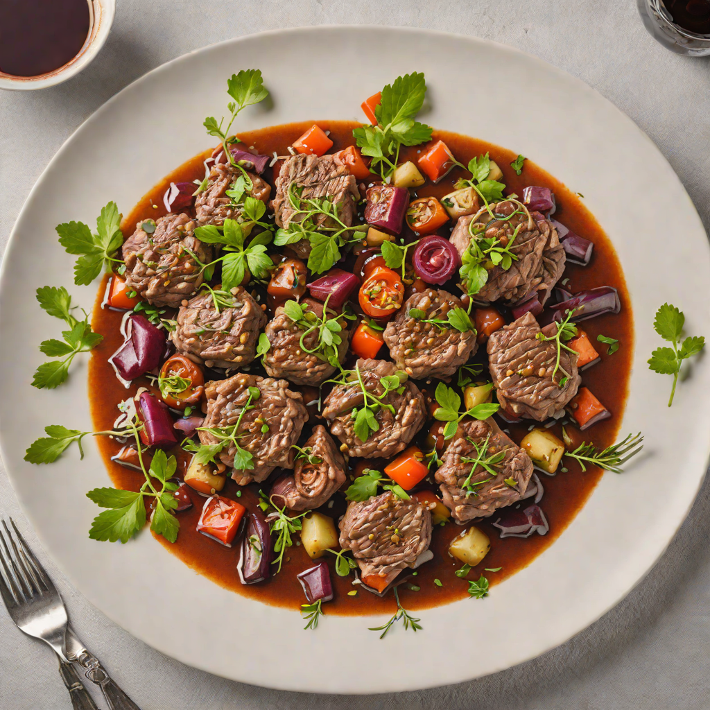 Slow-Simmered Greek Lamb with Red Wine and Herbs