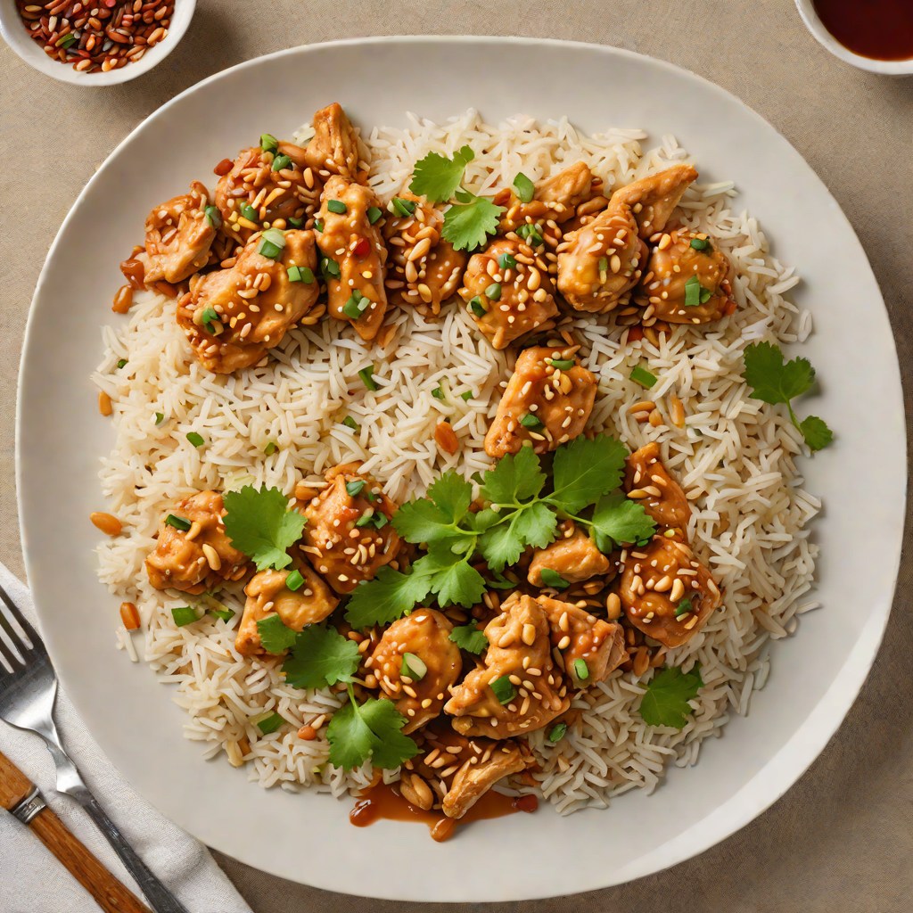 One-Pot Spicy Peanut Chicken with Rice