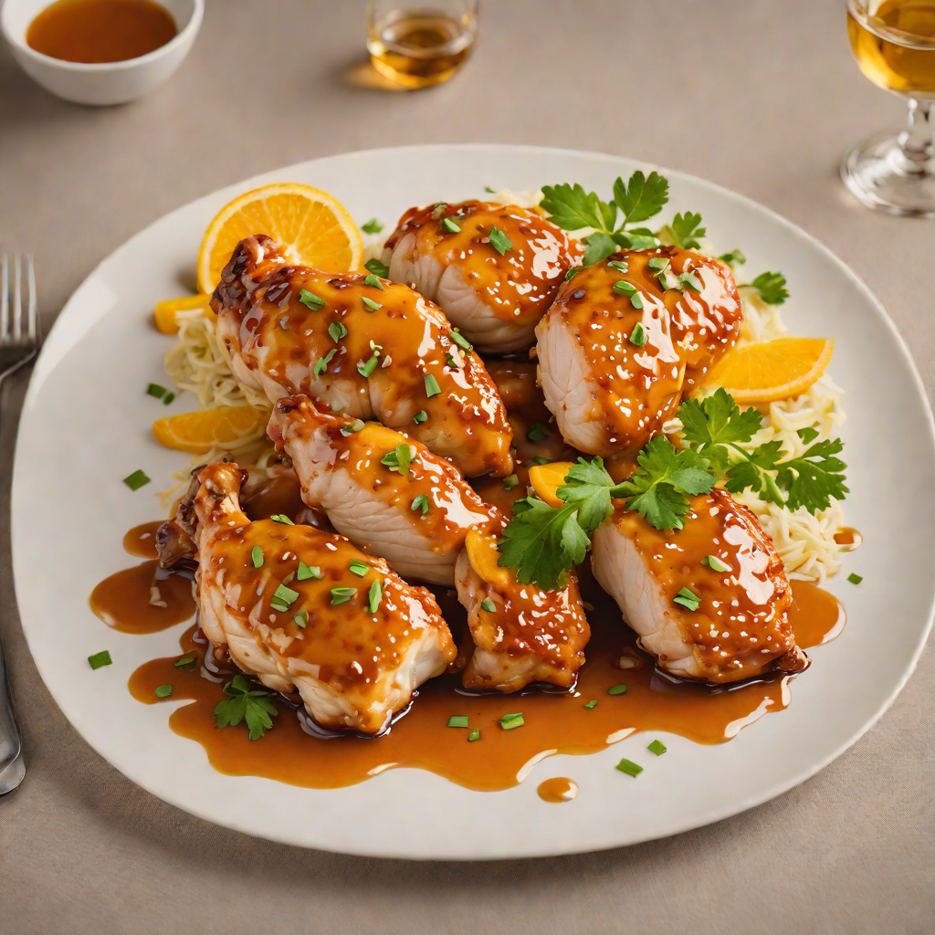 Panfried Citrus-Honey Chicken with Orlando Orange Glaze