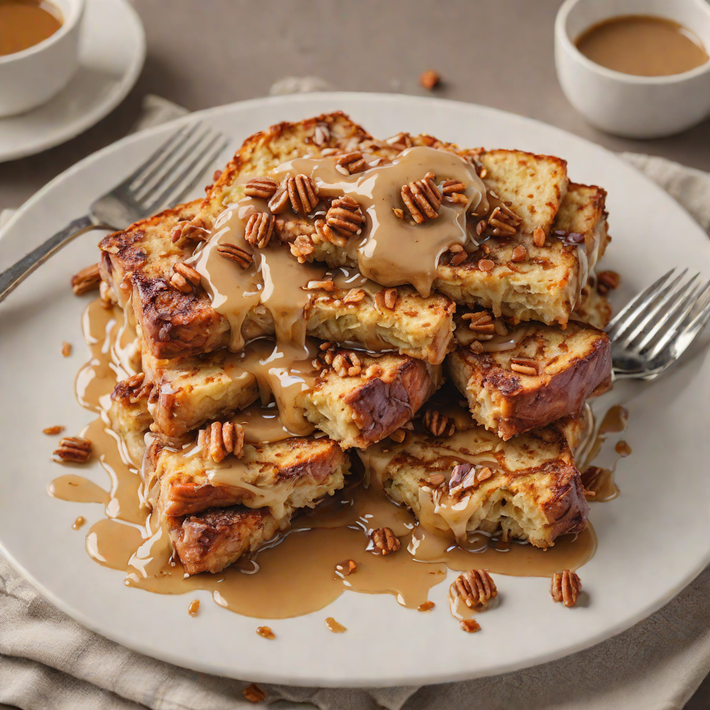 Overnight Cinnamon French Toast Bake with Maple Drizzle