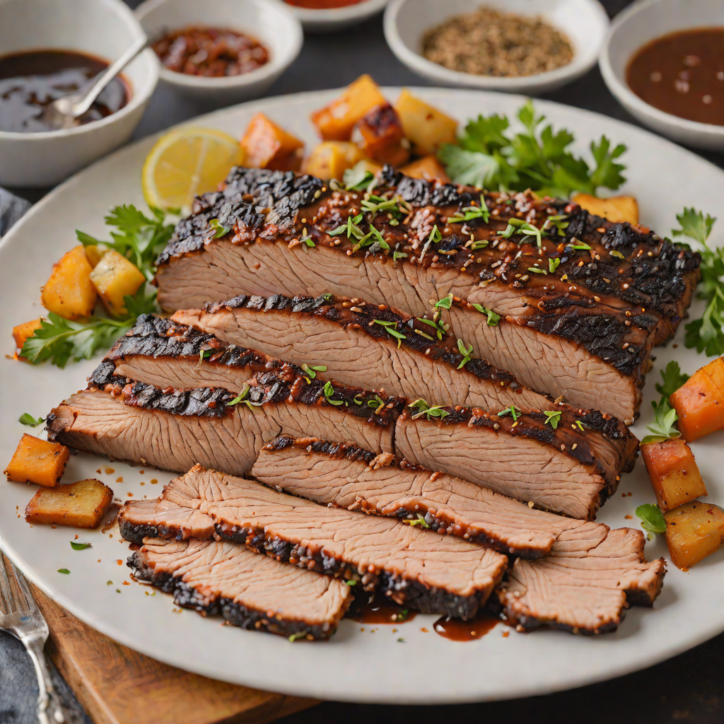Sheet Pan Mesquite-Smoked Brisket with Texas-Style Rub