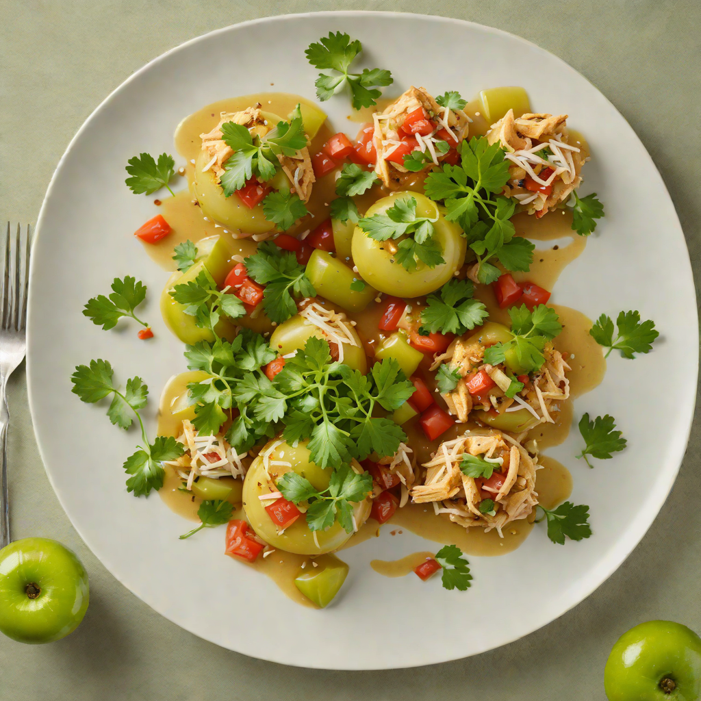 Green Tomato and Cilantro Jocón with Chicken