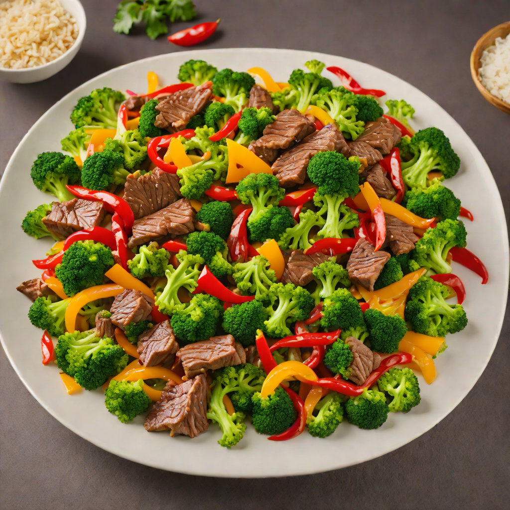 Quick Asian-Style Beef Stir Fry with Broccoli and Bell Peppers