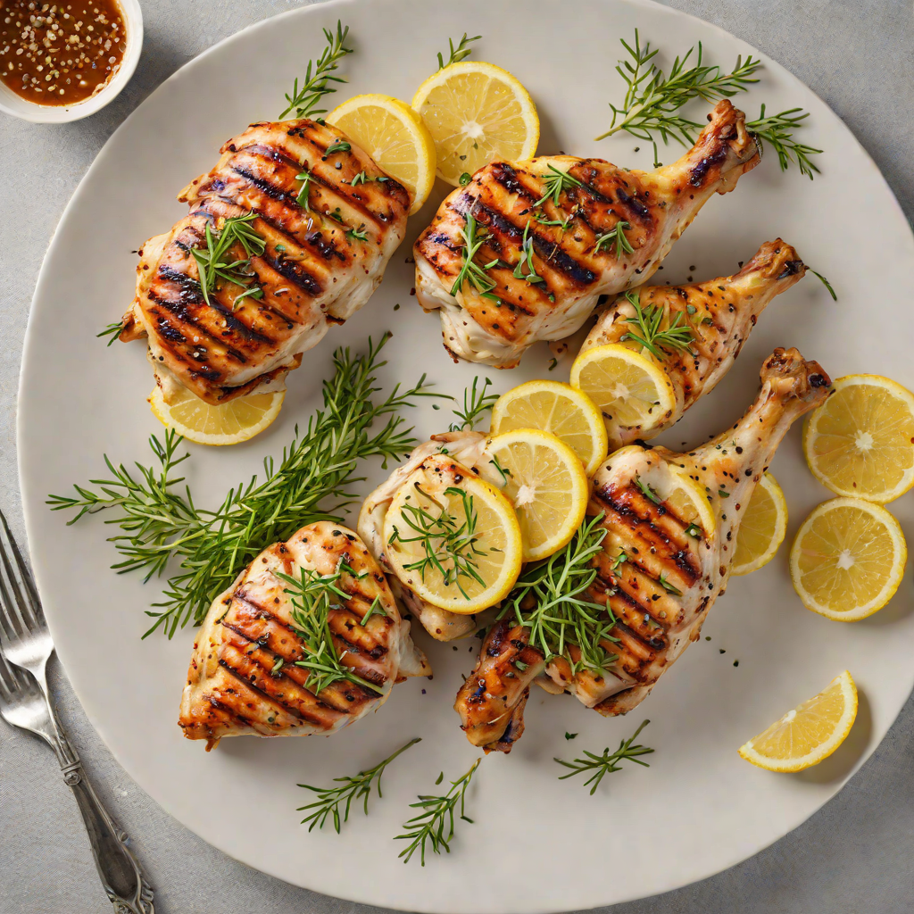 Half-Herb Grilled Chicken with Lemon-Thyme Marinade
