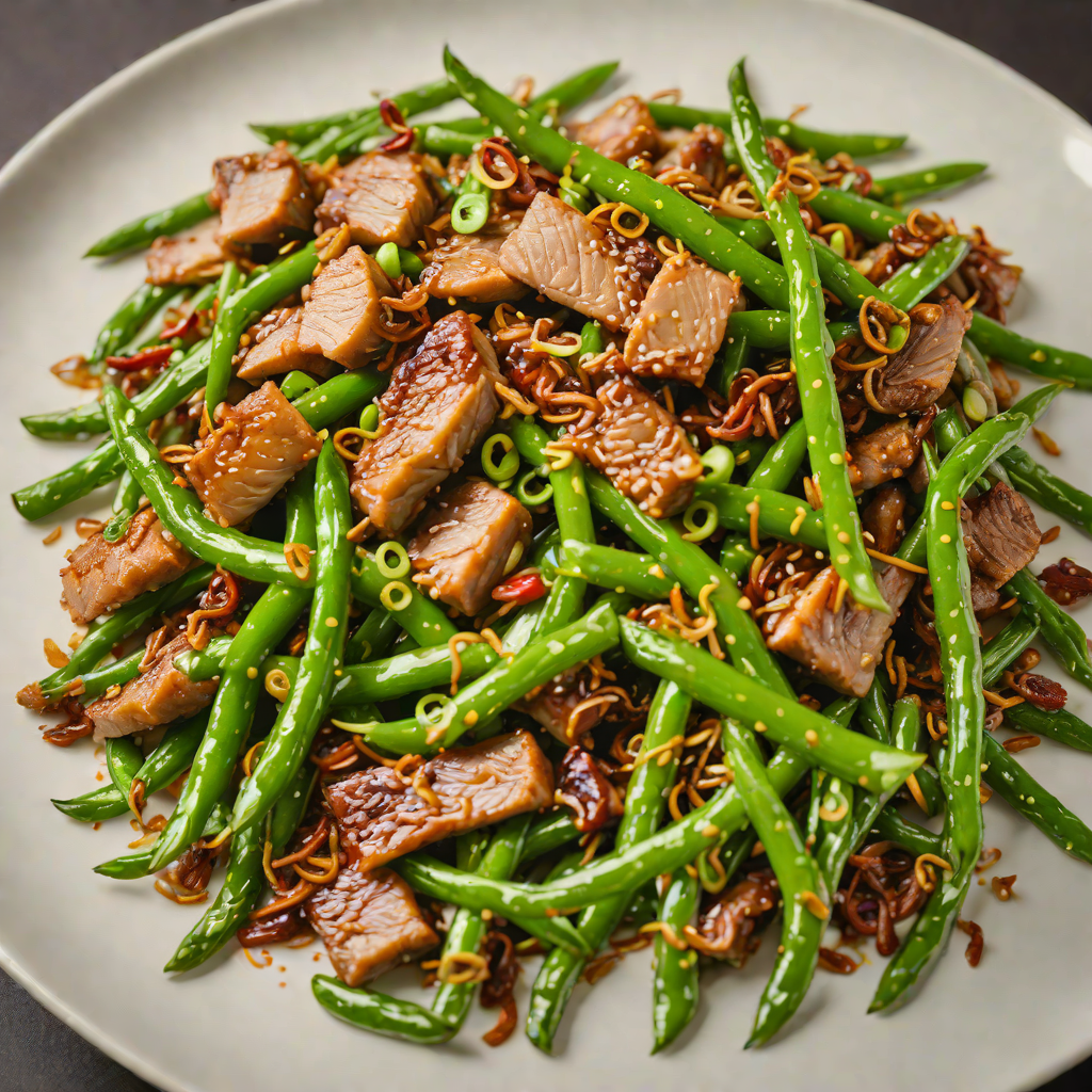 Sichuan-Style Twice-Cooked Pork with Crispy Green Beans