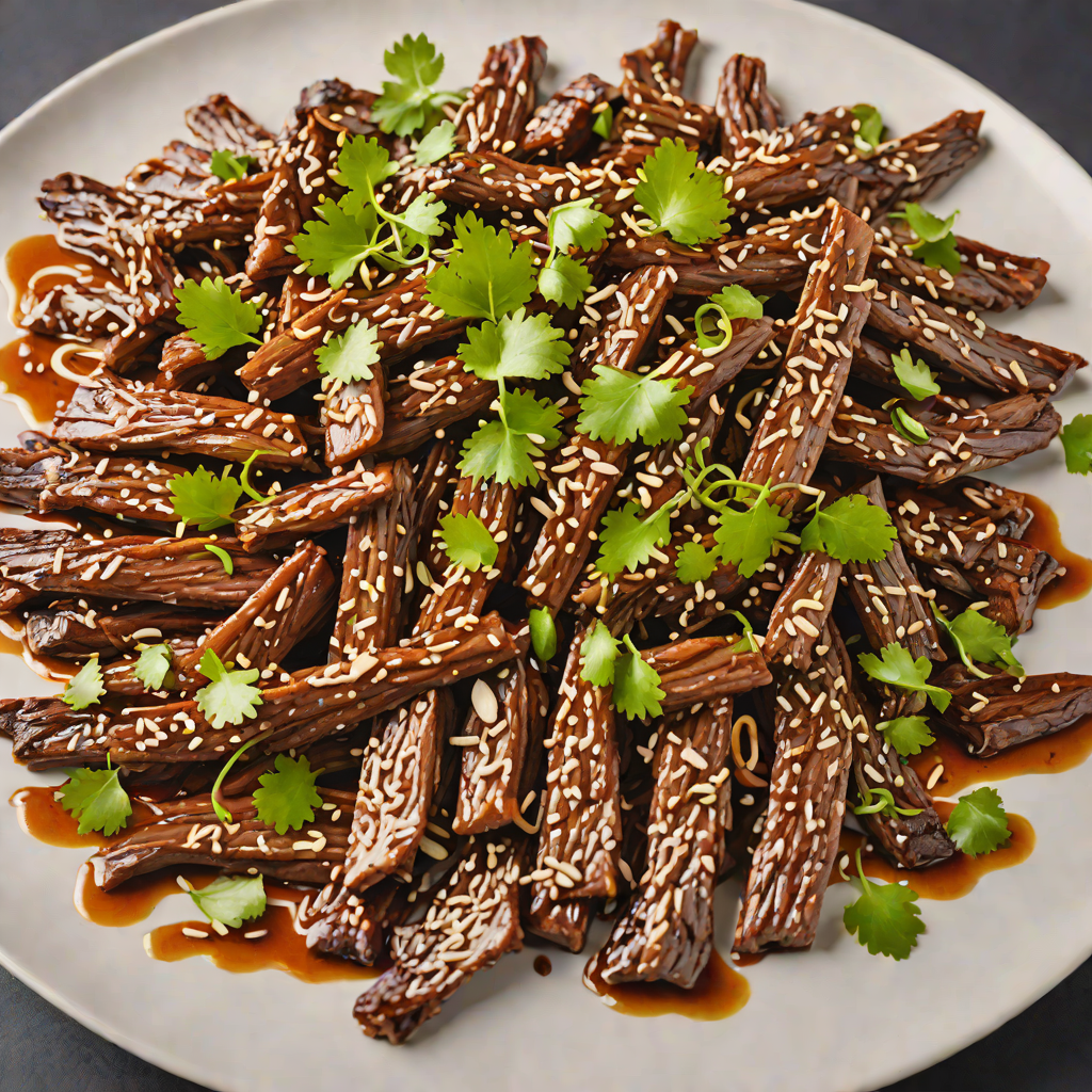 Sautéed Sirloin Strips with Garlic and Soy Glaze