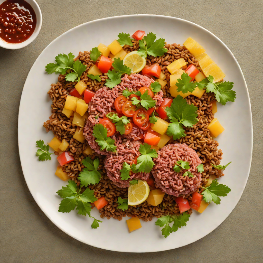 Ethiopian Kitfo-Inspired Beef Tartare with Mitmita and Niter Kibbeh