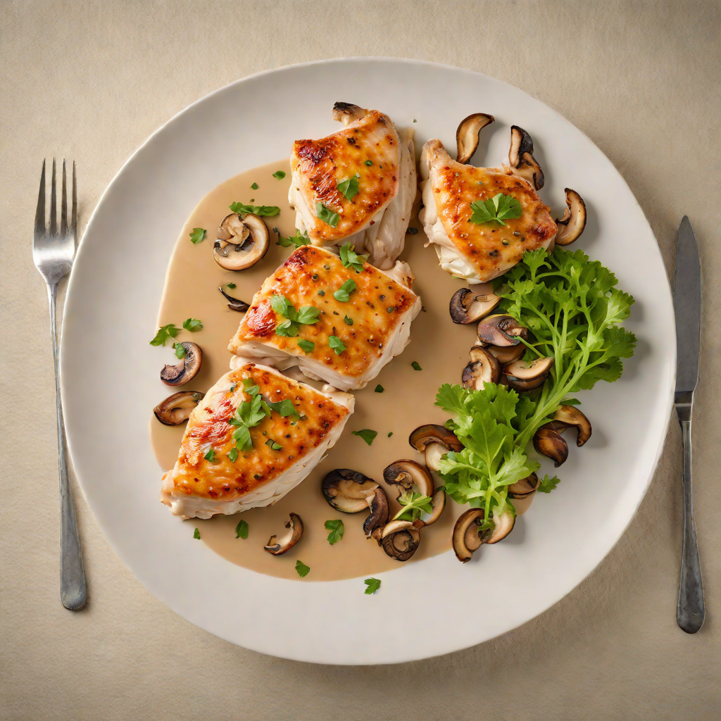 Pan-Seared Chicken with No-Cream Mushroom Sauce