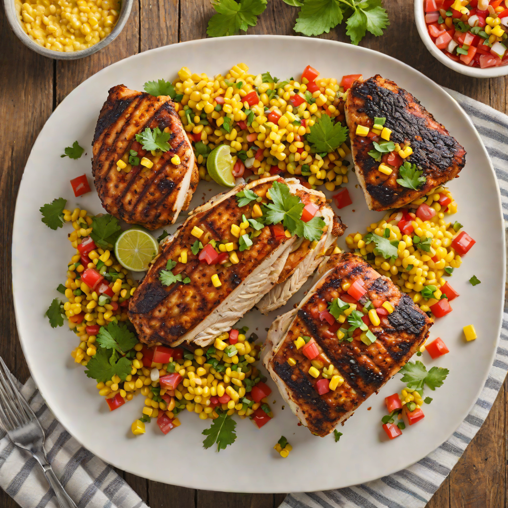 Bold Cajun Blackened Chicken with Corn Salsa
