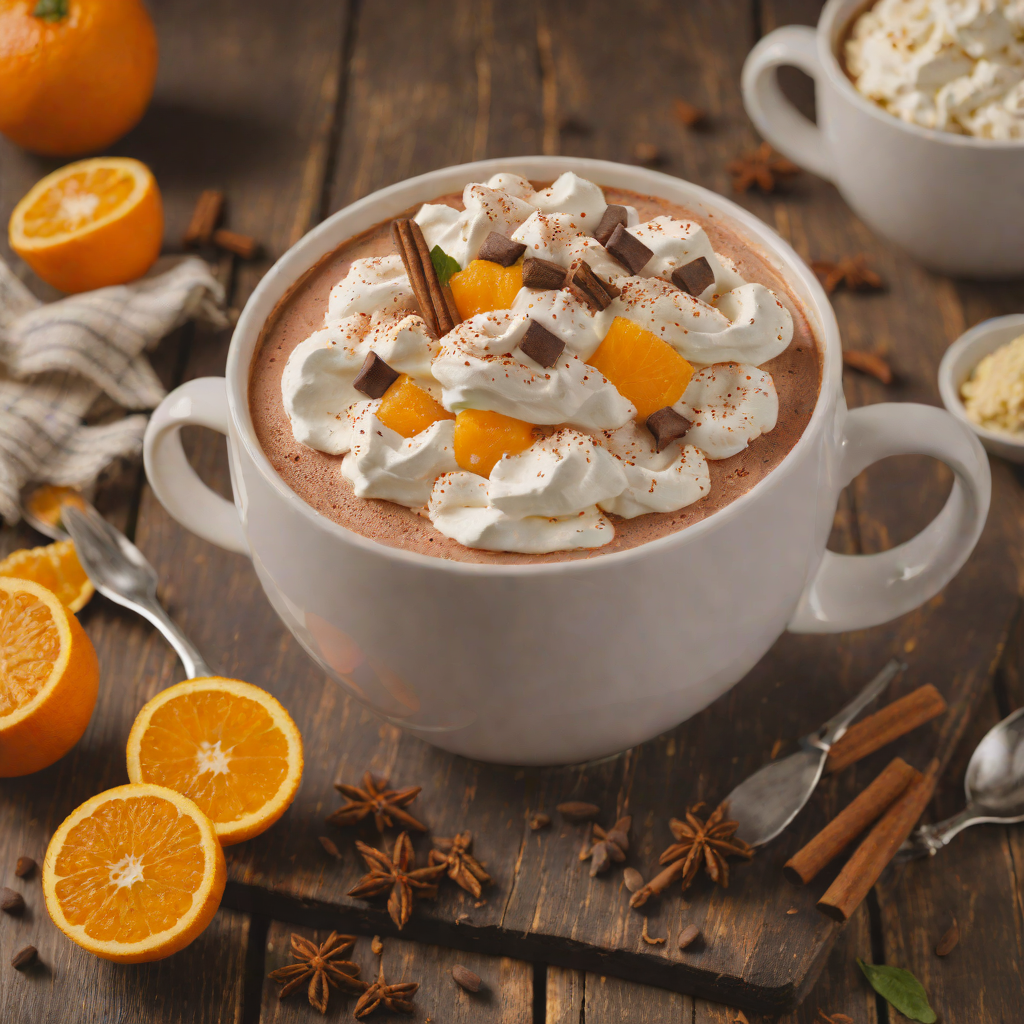 Orange-Spiced Hot Cocoa with Whipped Cream