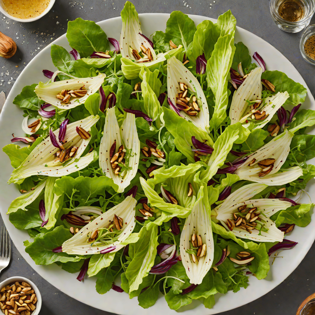 Grilled Chicory and Endive Salad with Walnut Vinaigrette