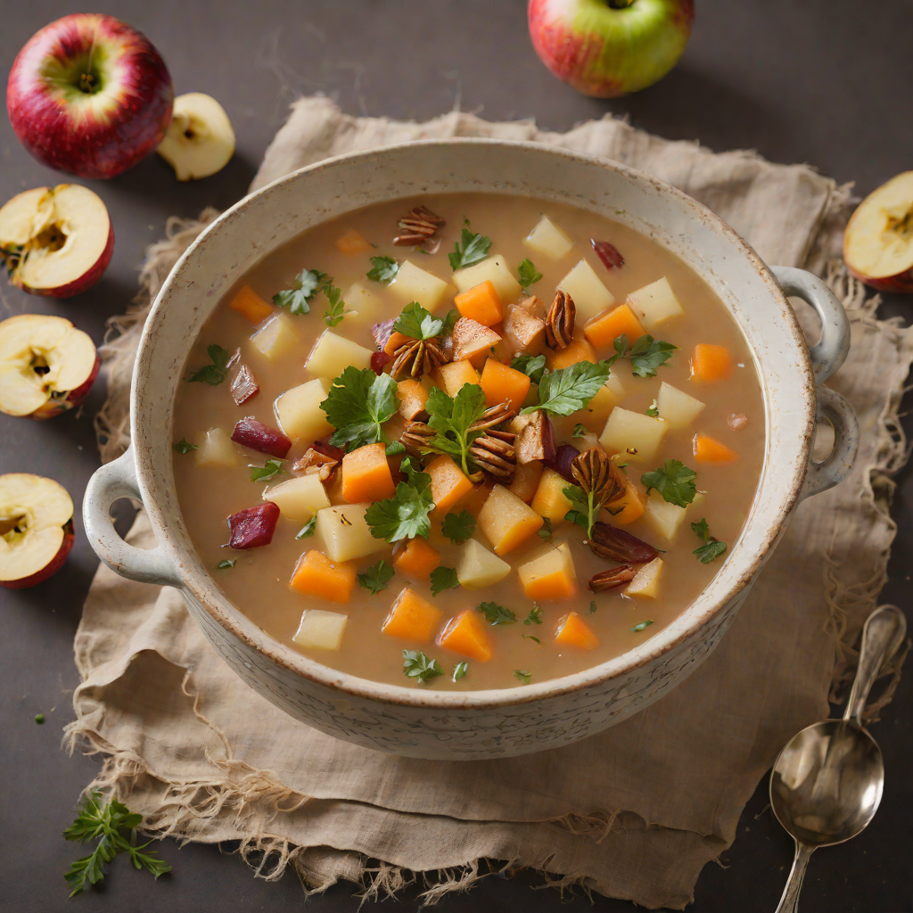 Winter Spiced Apple and Root Vegetable Soup