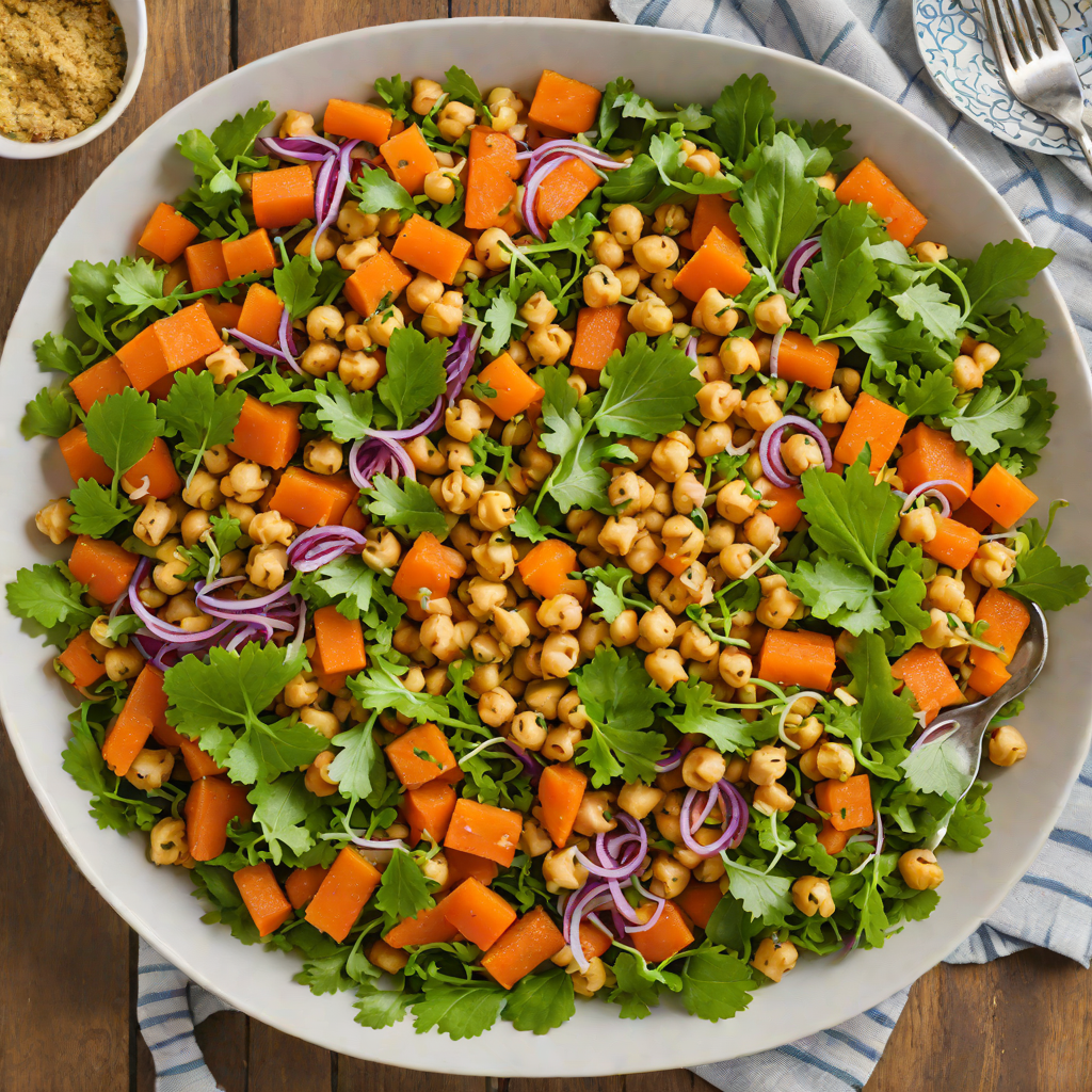 Ethiopian-Inspired Spiced Carrot and Chickpea Salad