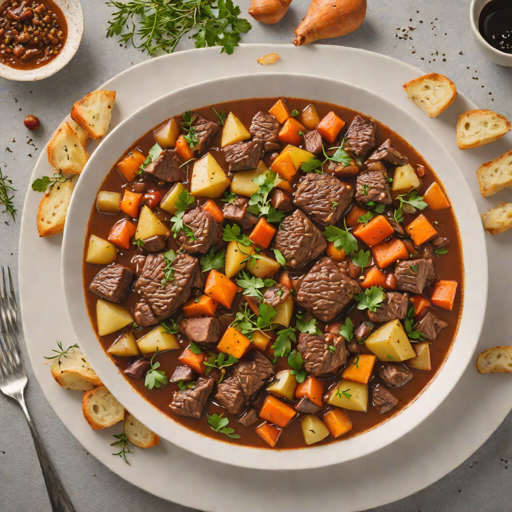 Mediterranean Beef Chuck Stew with Root Vegetables