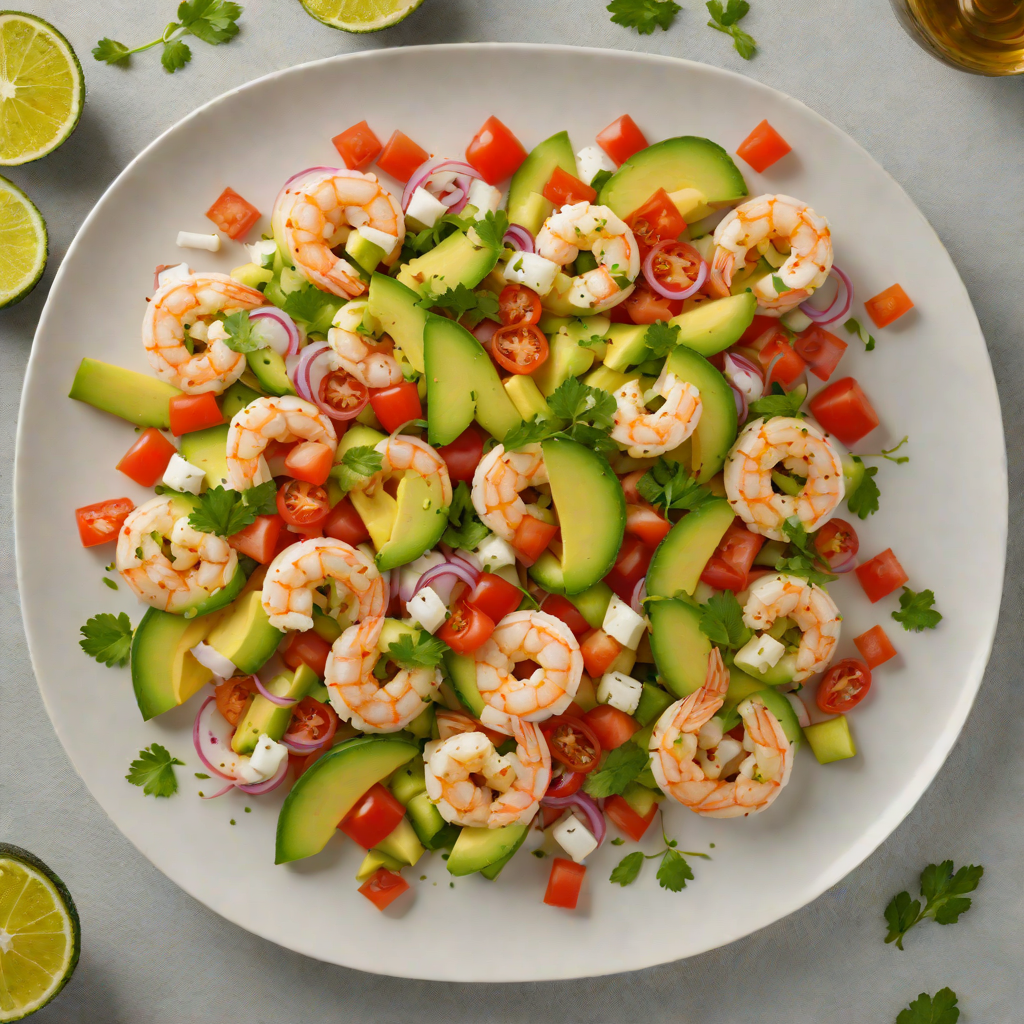 Citrus-Marinated Shrimp Ceviche with Avocado and Tomato