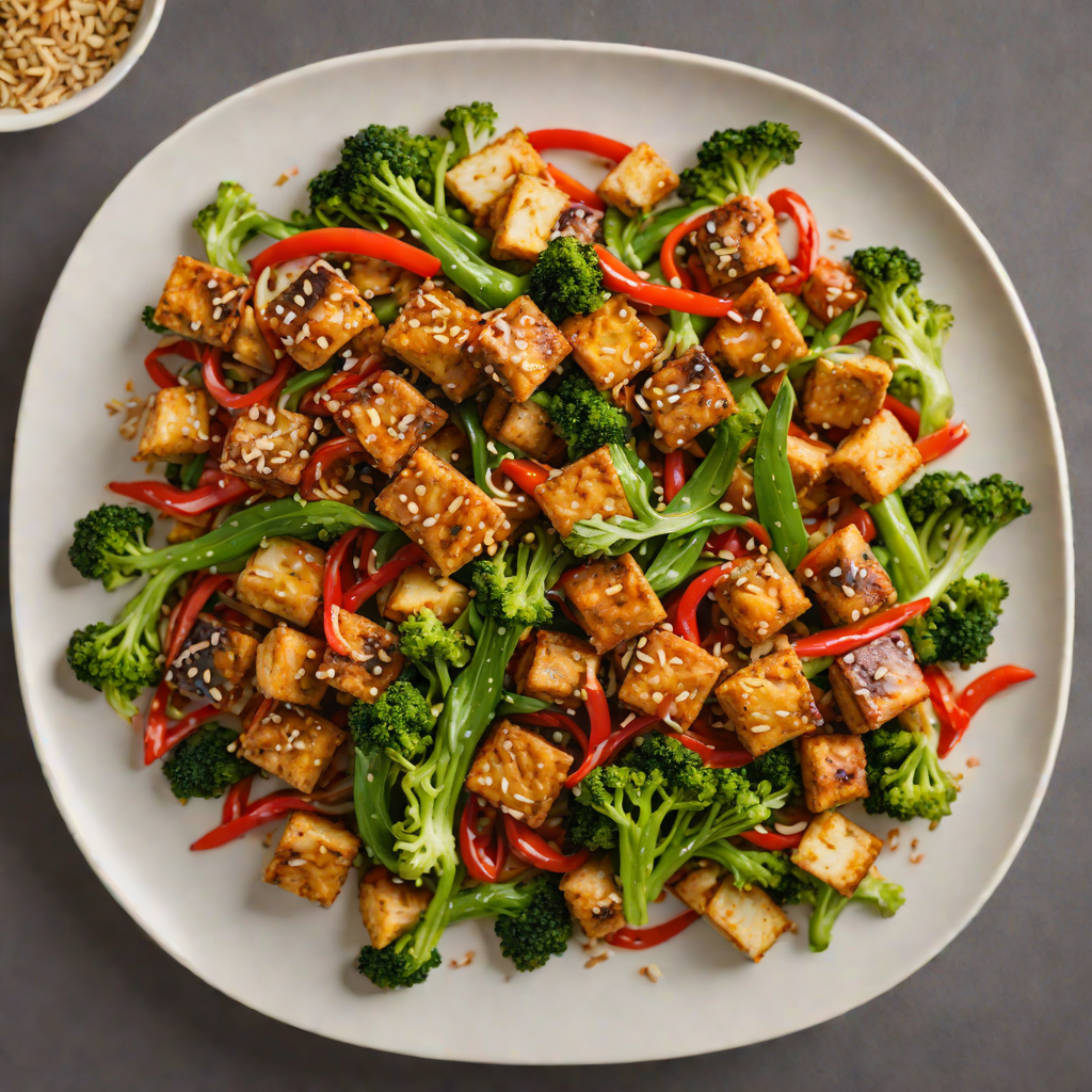 Check Engine Light Spiced Vegetable Stir Fry with Crispy Tofu