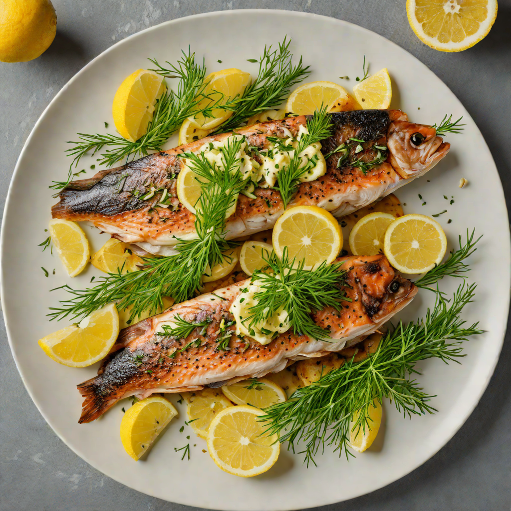 Minnehaha-Inspired Grilled Trout with Lemon-Dill Butter