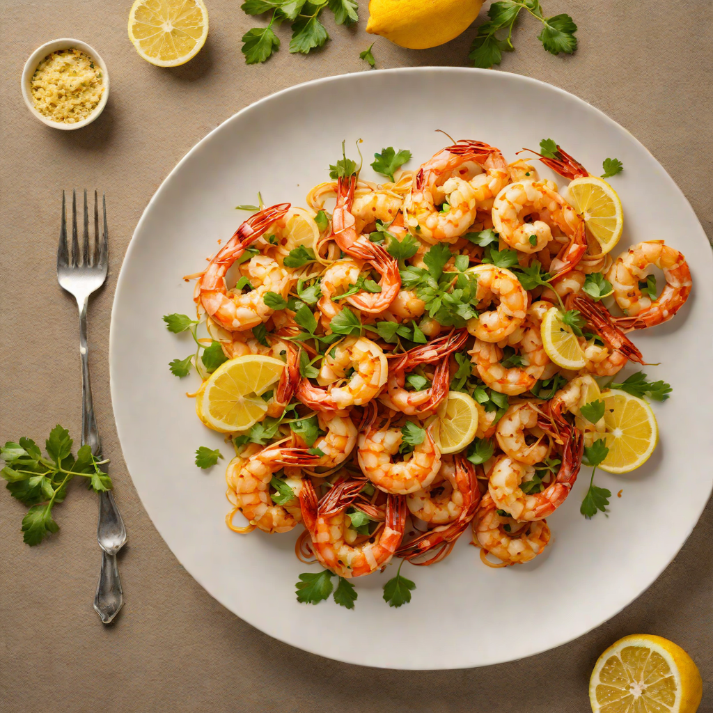 Sautéed Garlic-Chili Shrimp with Lemon Zest