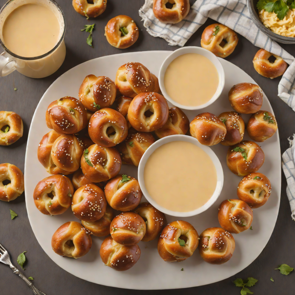 Philly-Style Soft Pretzel Bites with Beer Cheese Dip