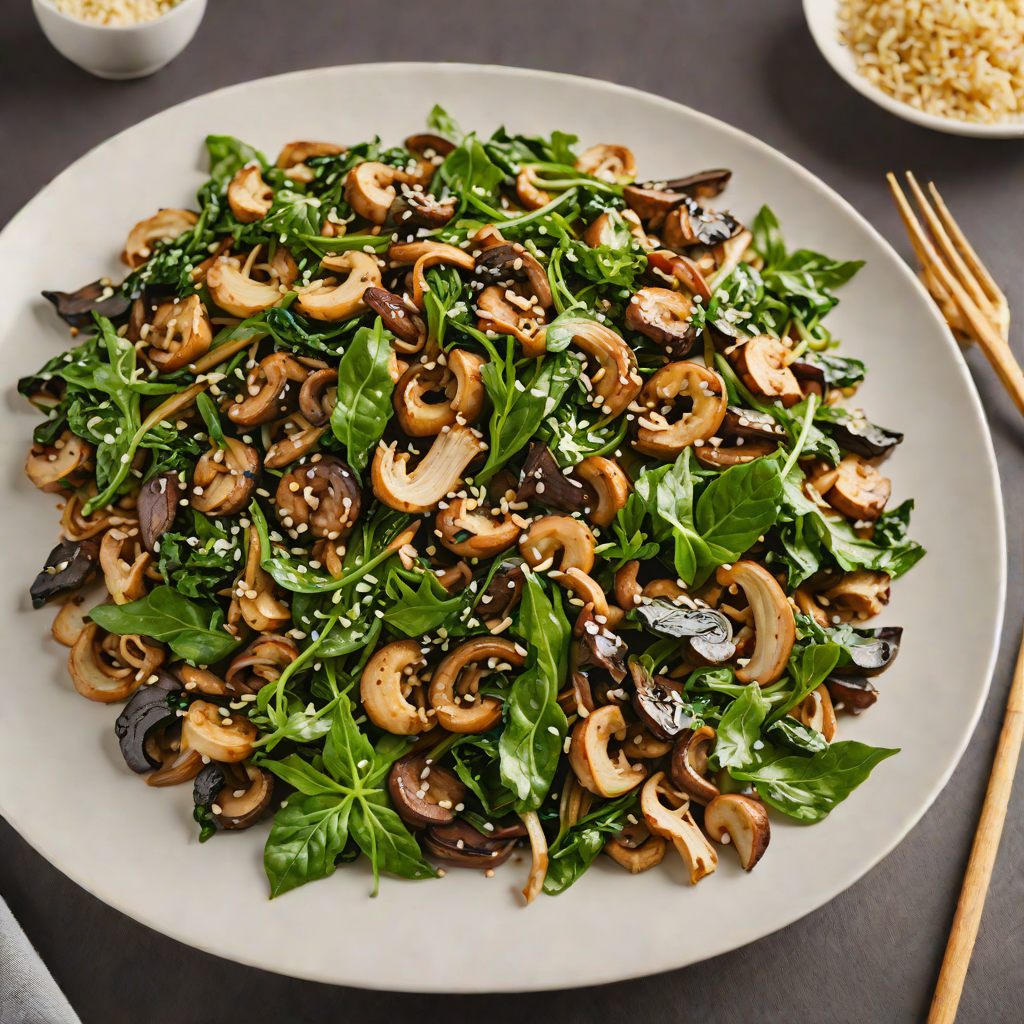 Chard and Mushroom Stir-Fry with Garlic and Soy