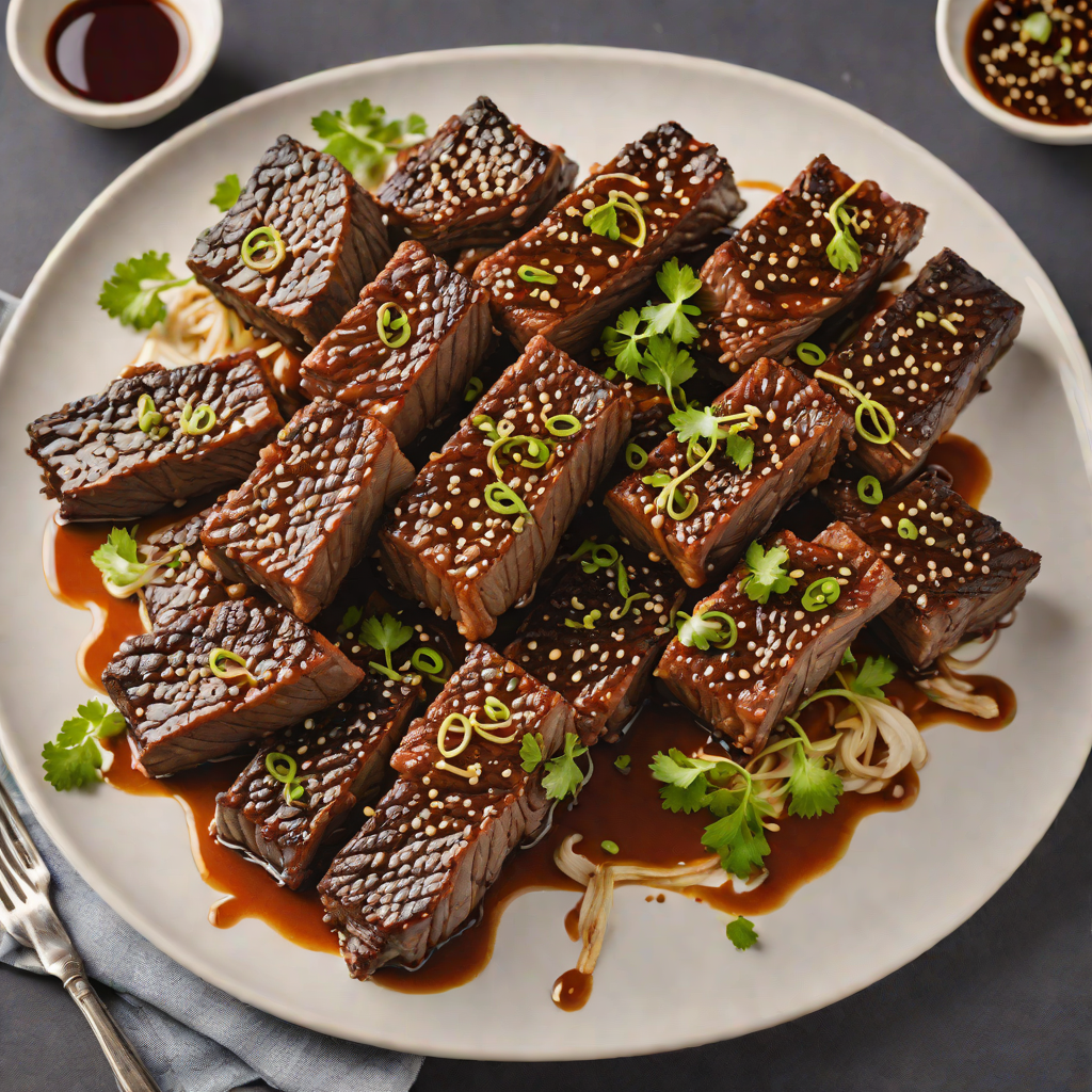 Grilled Korean-Style Beef Short Ribs with Soy-Garlic Marinade