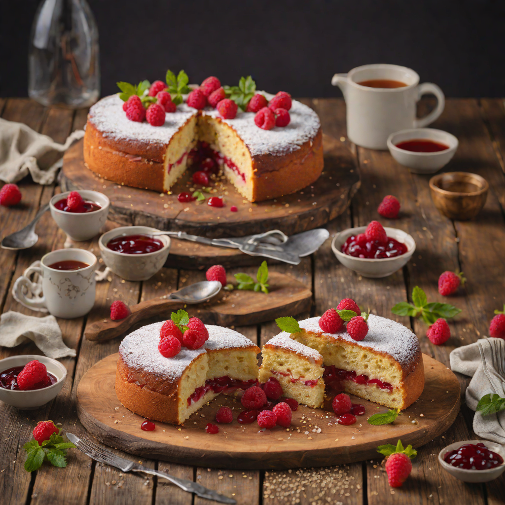 Tea-Infused Victoria Sponge with Raspberry Jam