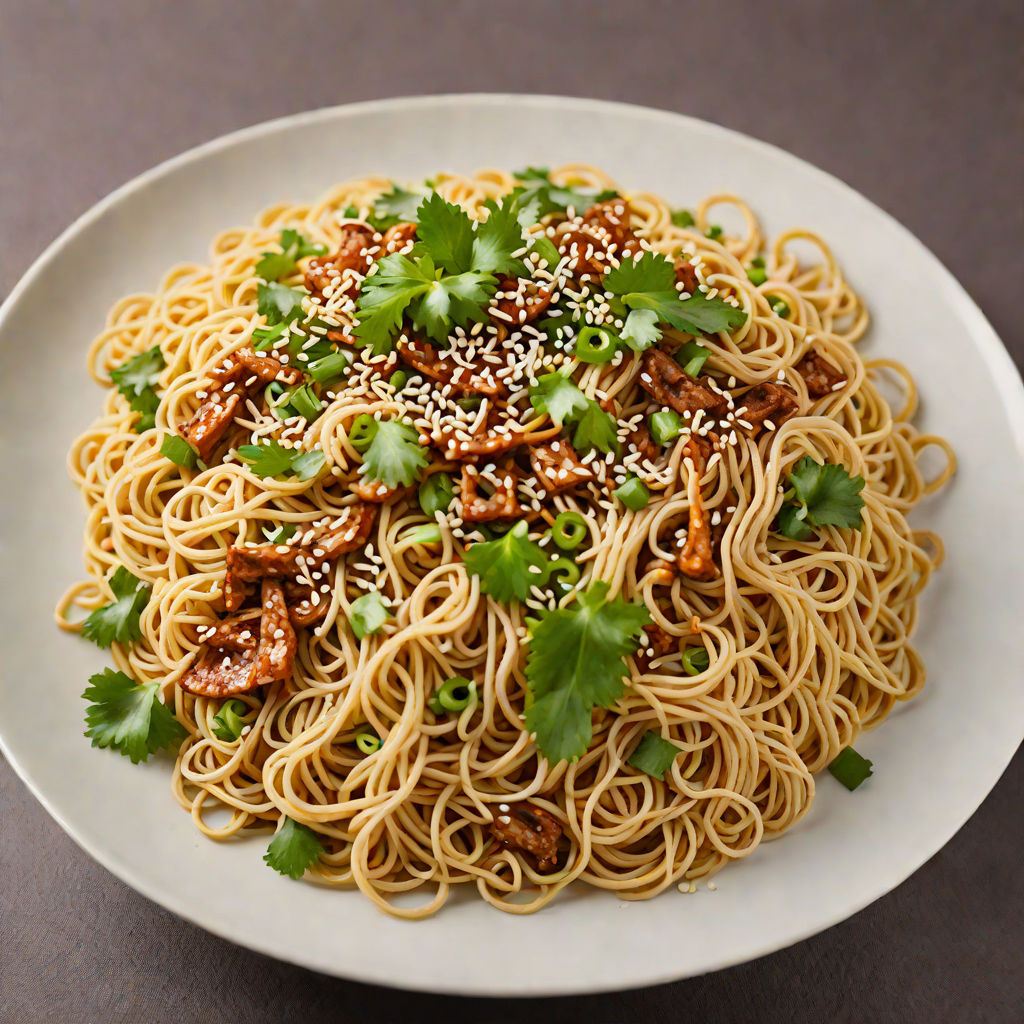 Cold Shanghai-Style Noodles with Sesame and Scallions