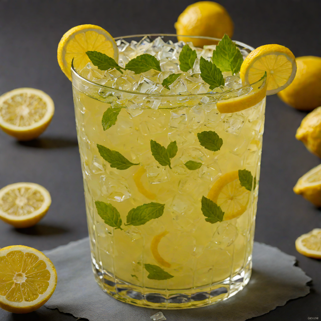 Frozen Lemon-Honey Iced Green Tea