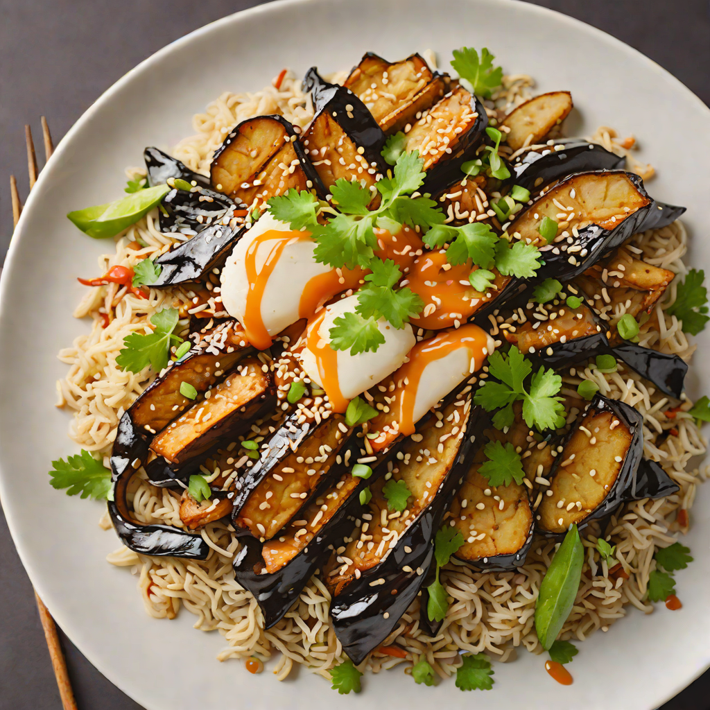 Earnest Miso-Glazed Eggplant Donburi