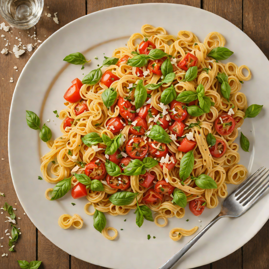 Slow-Simmered Tomato and Basil Pasta with Garlic Butter