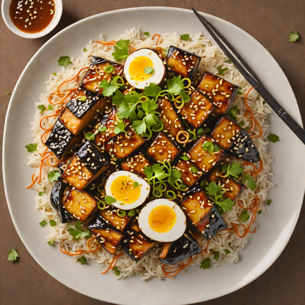 Fragrant Miso-Glazed Eggplant Donburi