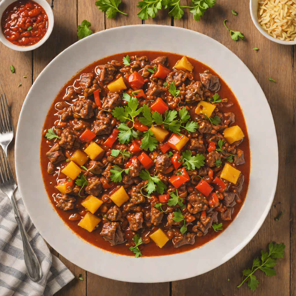 Slow-Cooked Beef Goulash with Paprika and Caraway