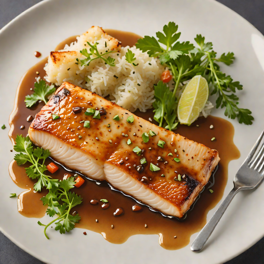 Pan-Seared Chilean Sea Bass with Miso-Soy Glaze