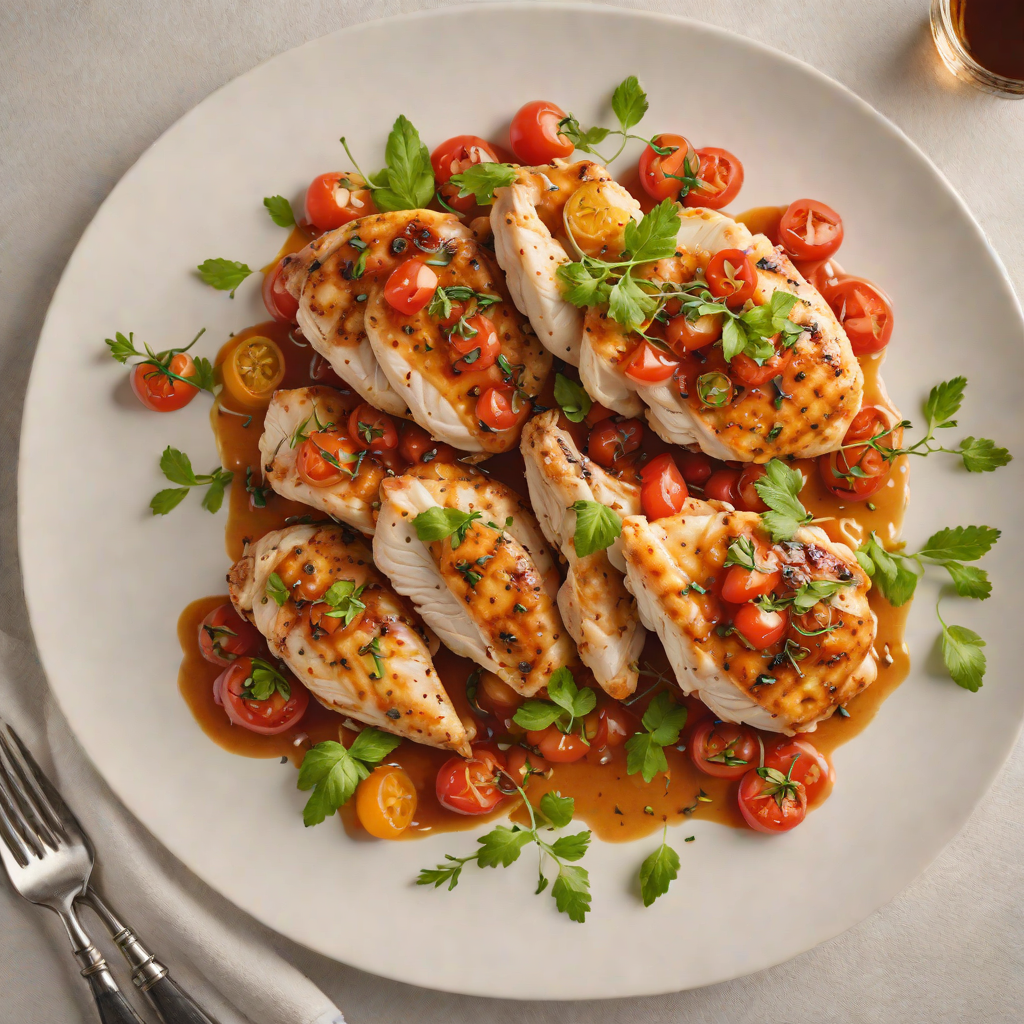 Pan-Seared Chicken with No-Sugar Tomato Reduction