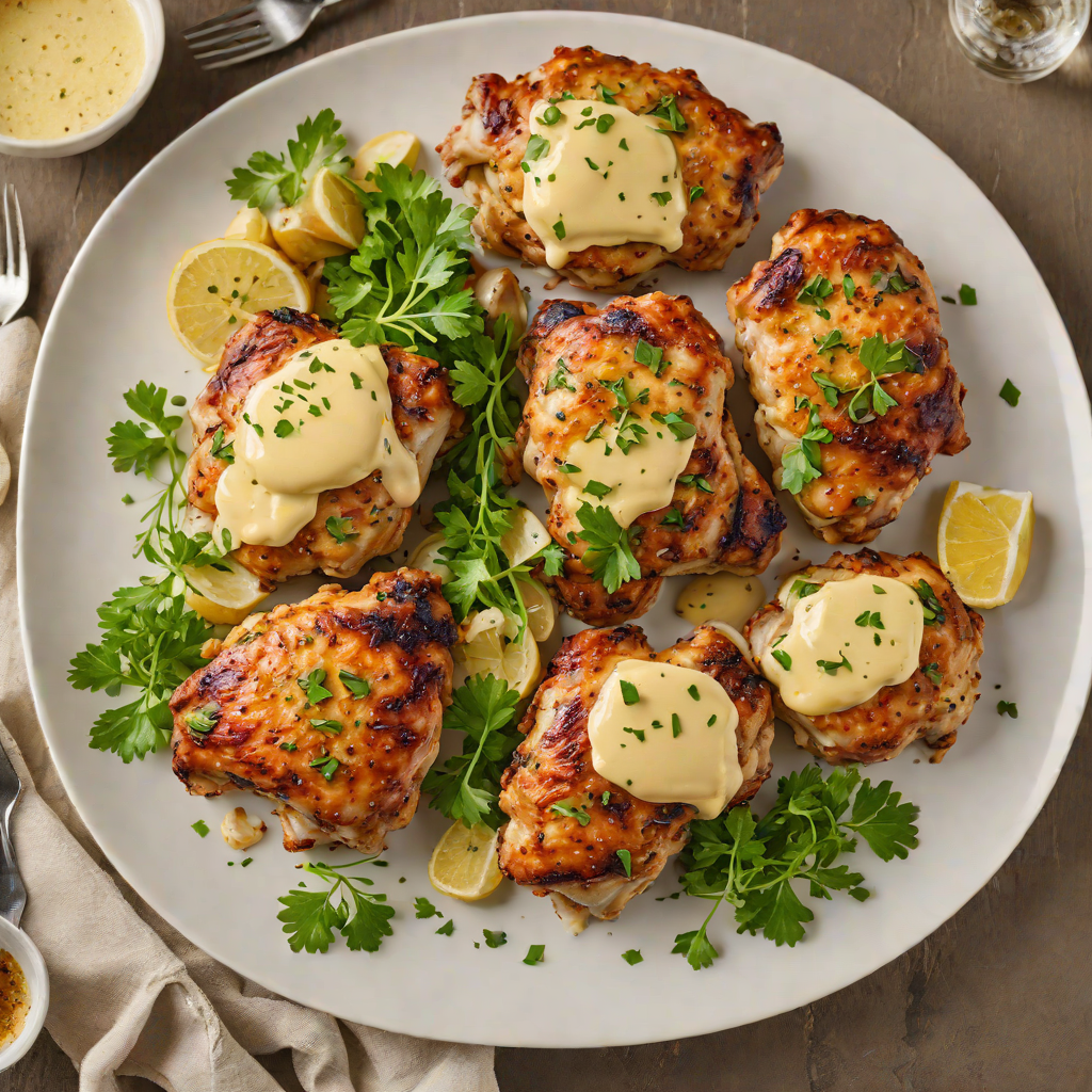Crisp Pan-Fried Chicken Thighs with Garlic and Herb Butter