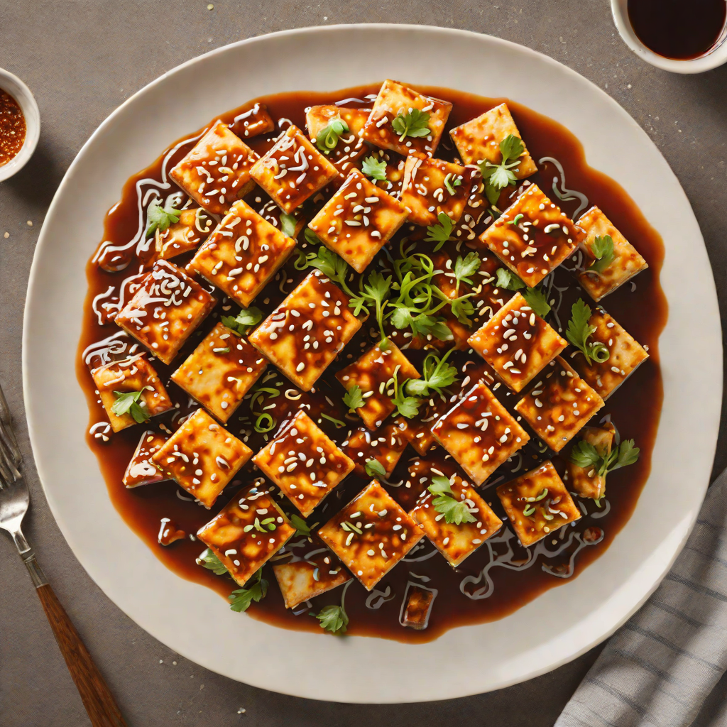 Spicy Korean-Inspired Stir-Fried Tofu with Gochujang Glaze