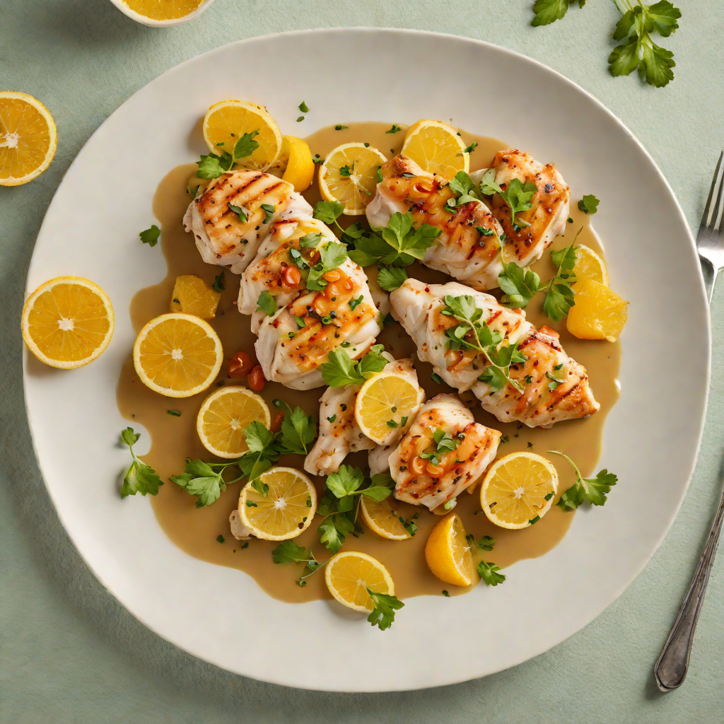 Sautéed Chicken with Bing-Inspired Citrus and Herb Sauce