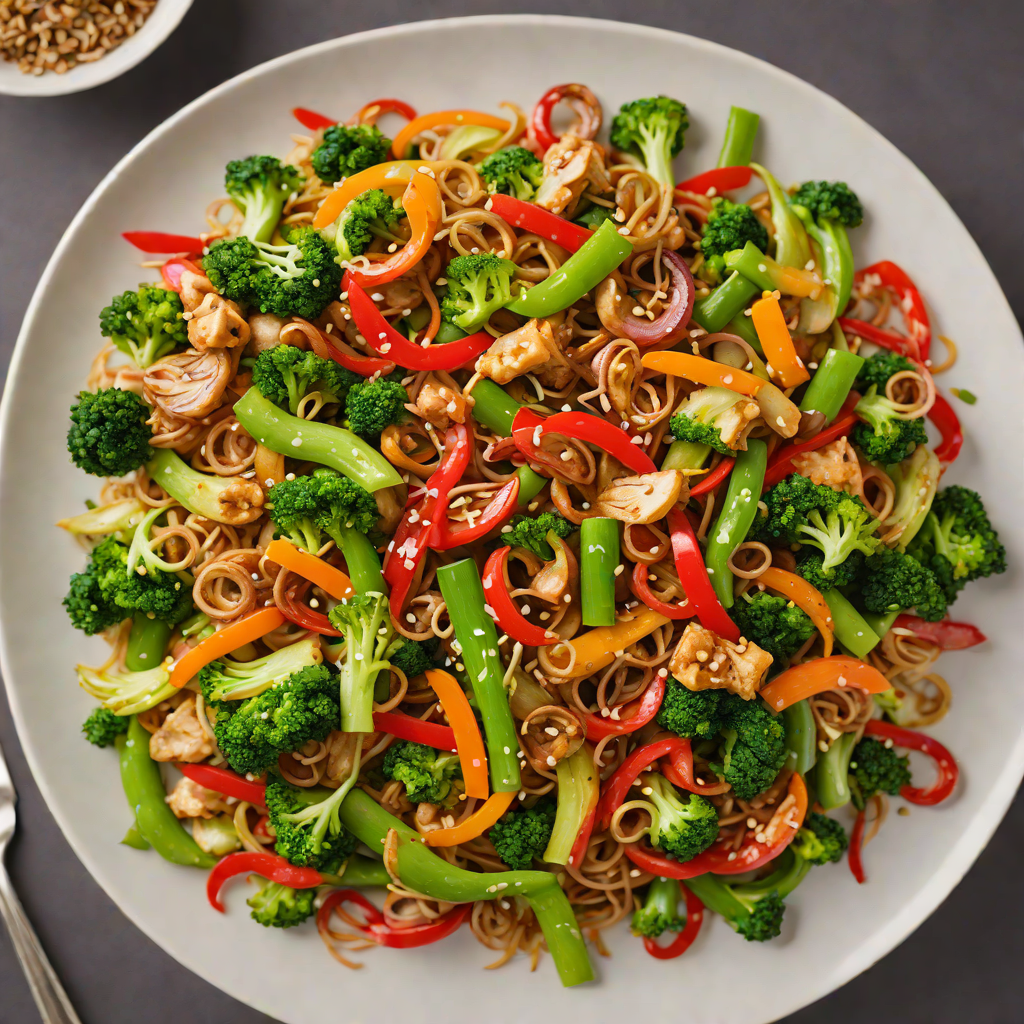 Spiced Bing Search-Inspired Vegetable Stir Fry
