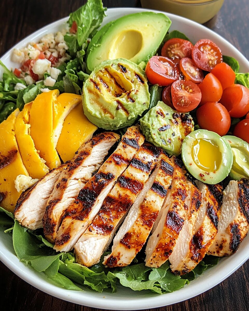 Cobb Salad with Grilled Chicken and Avocado