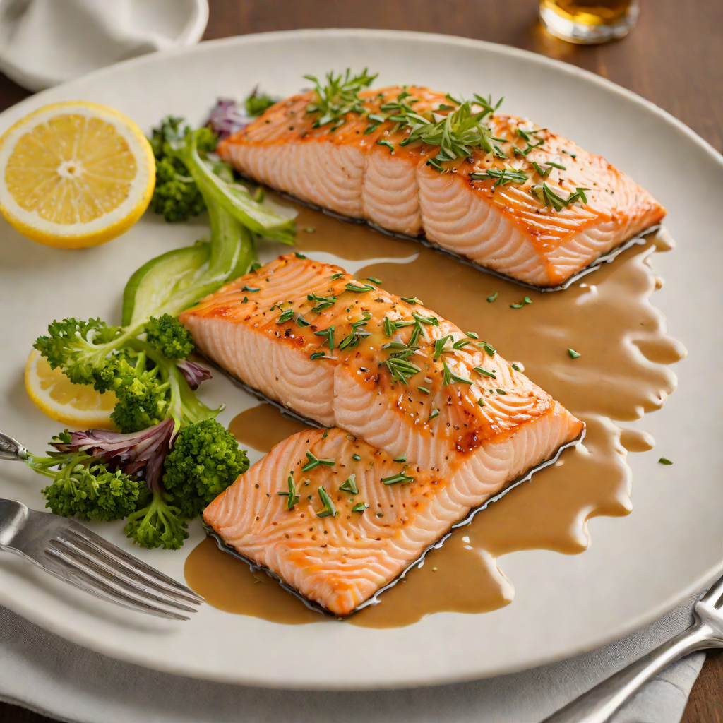 Oven-Roasted Salmon with Maple Glaze and Dijon Mustard