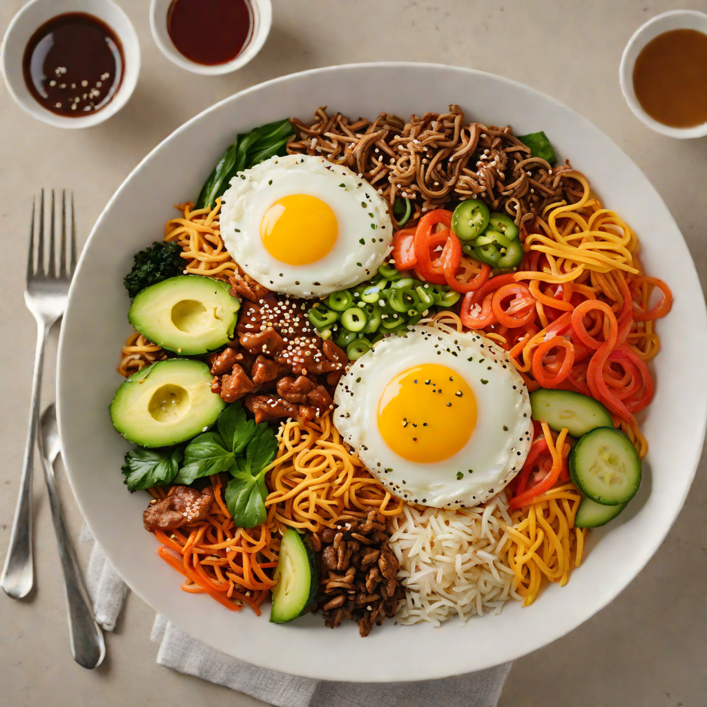 Spicy Korean-Inspired No-Rice Bibimbap Bowl