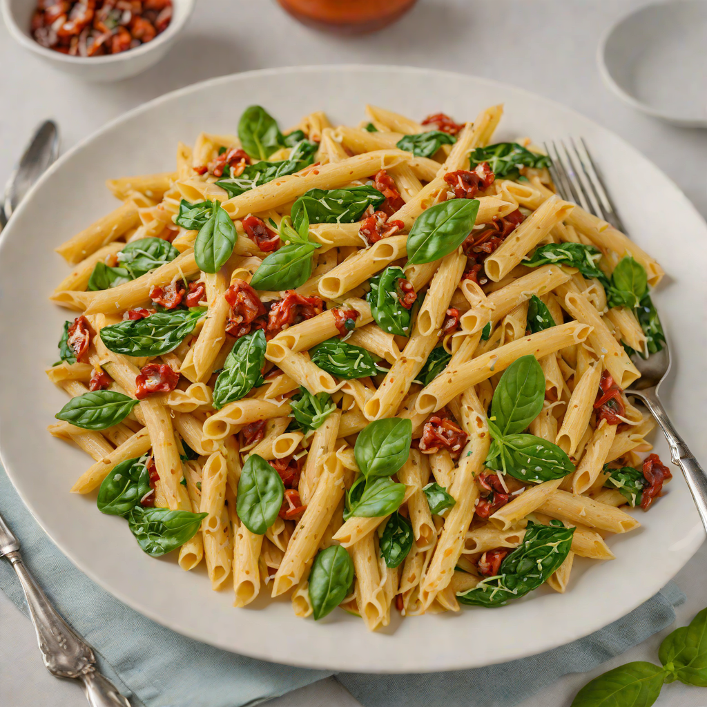 One-Pot Creamy Spinach and Sun-Dried Tomato Penne