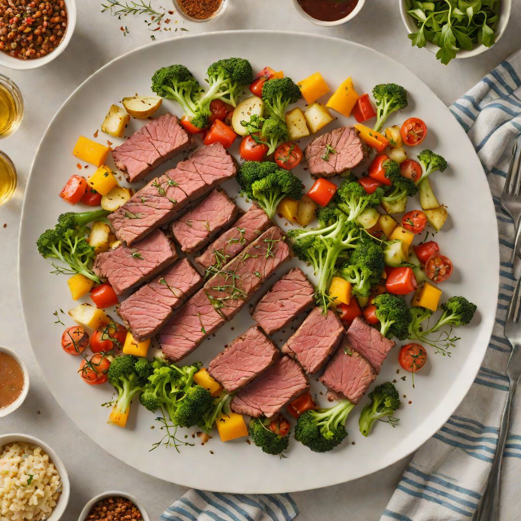 Blender-Rigged R6-Inspired Beef and Vegetable Sheet Pan Dinner