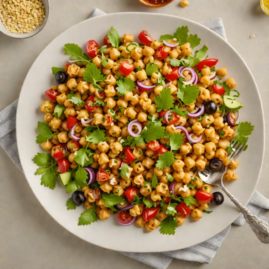 Premium Unicode-Inspired Mediterranean Chickpea Salad