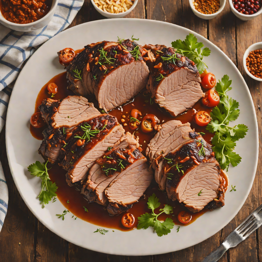 Slow-Roasted Pork Shoulder with Garlic and Smoked Paprika