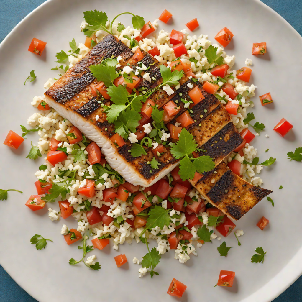 Pan-Seared Sea Bass with Tomato and Feta Salsa