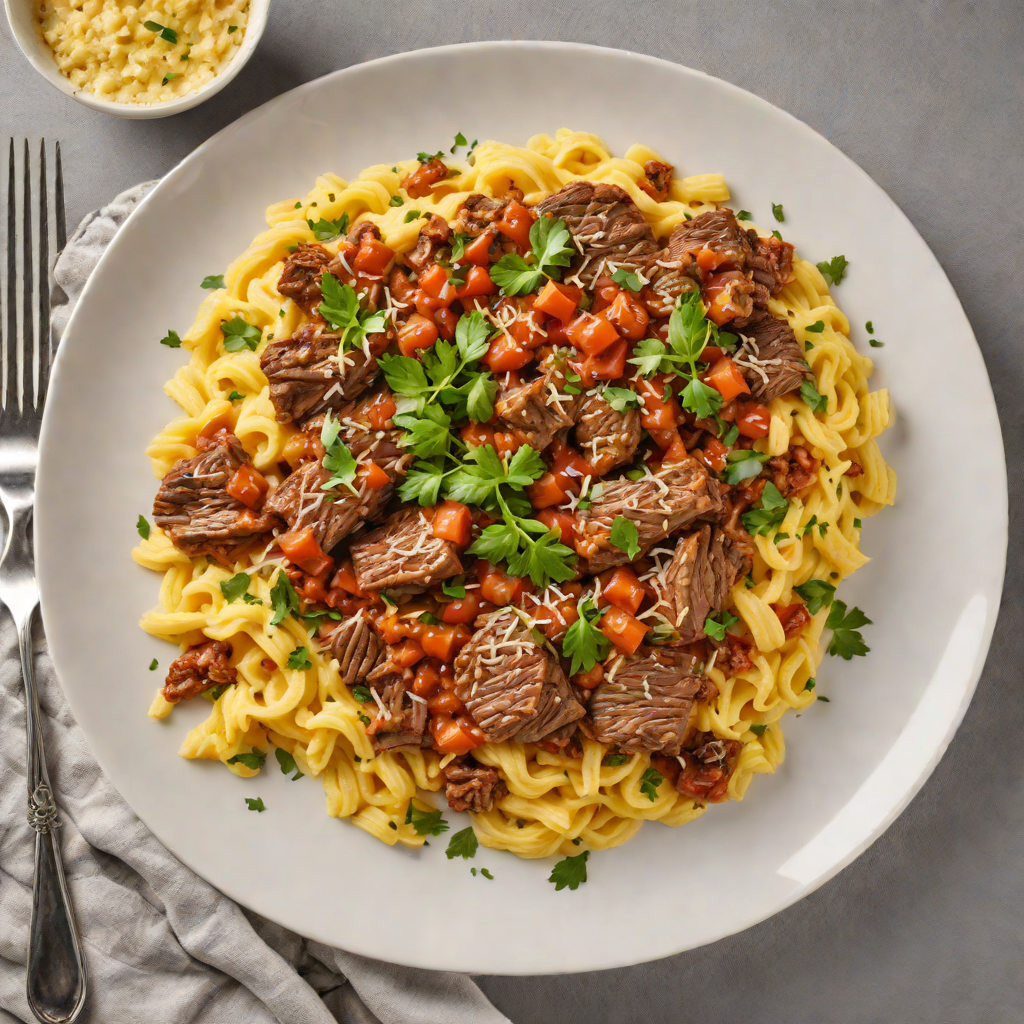 Creamy Italian Beef Ragù with Parmesan Polenta