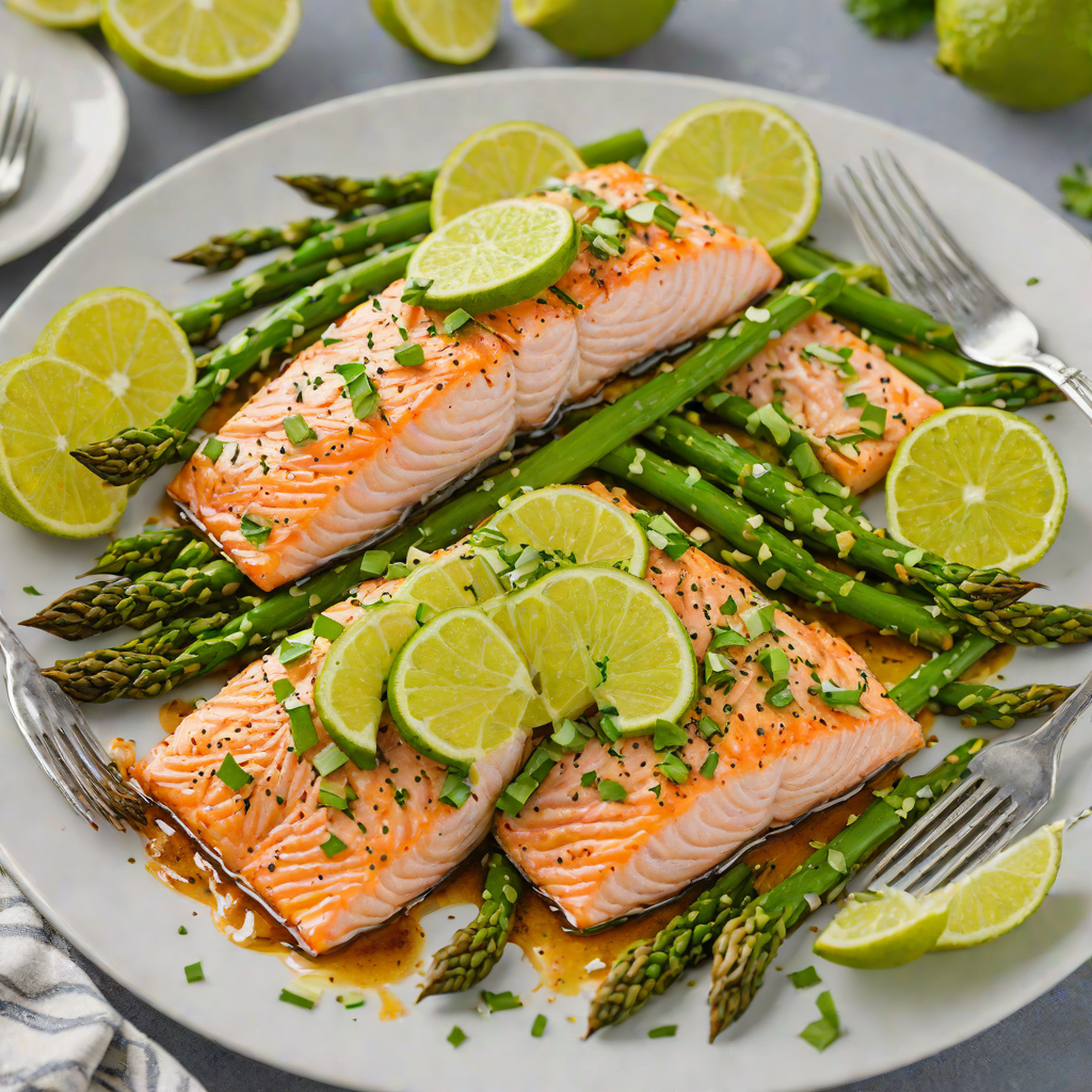 Garlic-Lime Salmon Foil Packets with Asparagus