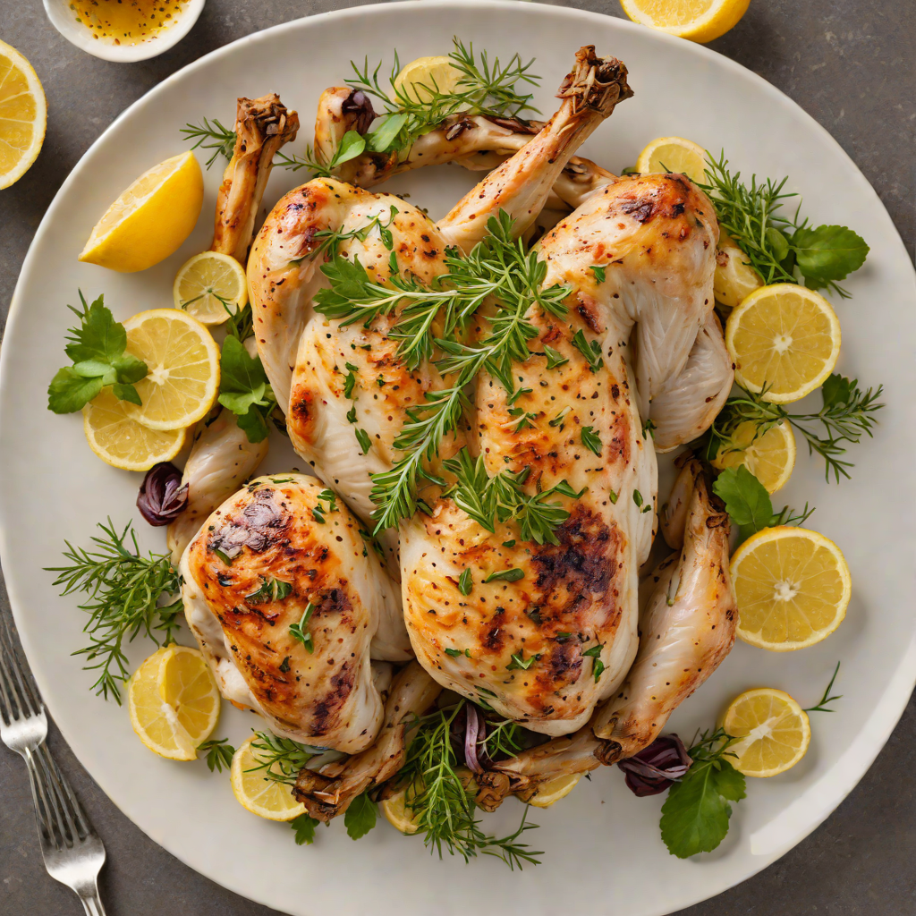Herb-Roasted Back of Chicken with Lemon and Thyme